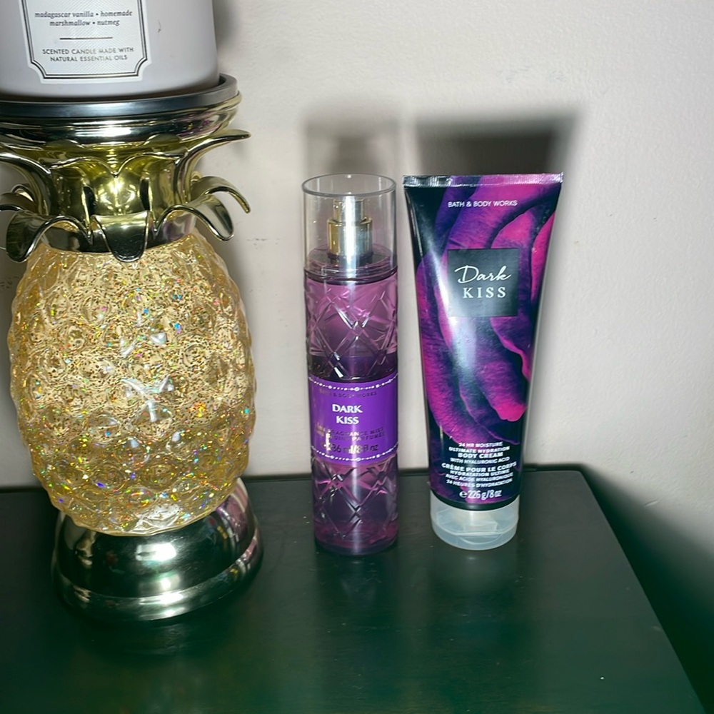 Bath & Body Works Dark Kiss Body Spray and Cream
